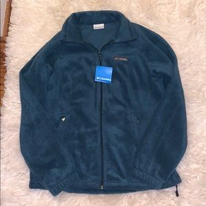 COLUMBIA HUNTER GREEN ZIP UP